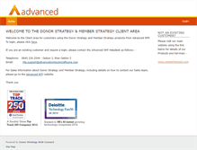 Tablet Screenshot of donorstrategy.com